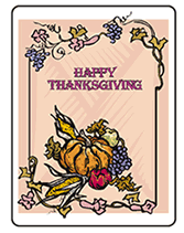 Pritnable Thanksgiving Greeting Cards