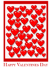 valentines day greeting card