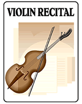 free violin recital invitation