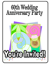 60th wedding anniversary party invitations