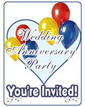 printable wedding anniversary party template