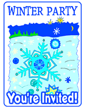 winter theme invitations