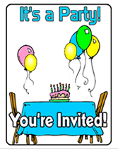 It's a Party free Party Invitations