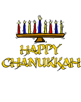 Free Printable "Happy Chanukah" Greeting Cards Template