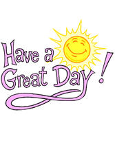 Free Printable "Have a Great Day"  Greeting Cards Template