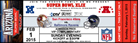 2015 super bowl party invitation ticket customized
