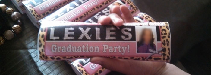 graduation candy bar wrapper