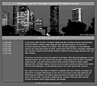 city skyline at night web template