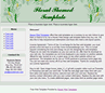 Green floral website template