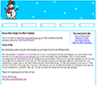 Winter Snowman Website Template