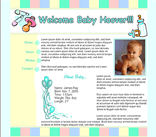 unisex baby web site template