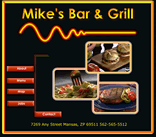 restaurant, bar gill dining food website template