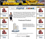 floral ecommerce web site template e-commerce