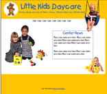 preschool daycare childcare center website template