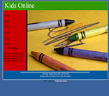 kids crafts crayon artwork drawing children school daycare childcare web template
