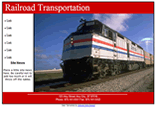 train amtrack web template
