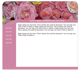 roses floral flowers web template