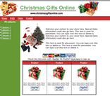 Christmas Xmas Ecommerce Web Site Template