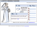 wedding bride gowns fashion web  template