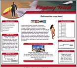 travel agency vacations resort web template