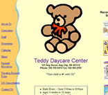 daycare children kids web page template