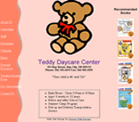 daycare children kids web page template