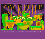 cocktails drinks web template