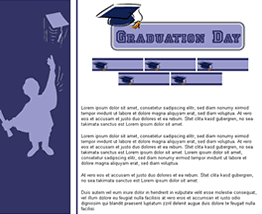 graduation web template