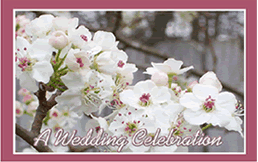 Free "Bradford Pear Tree" Wedding Invitation Template