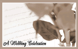 Free "Sepia Tone Wedding Celebration" Wedding Invitation Template