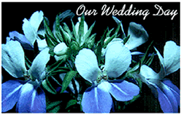 Free "Blue Floral" Wedding Invitation Template